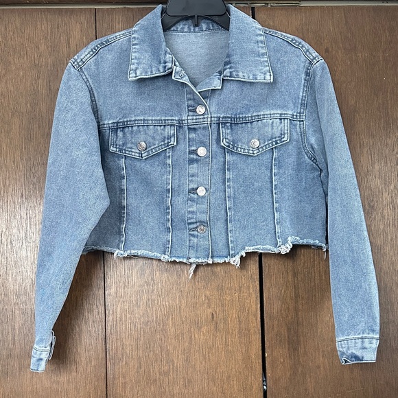 SHEIN Jackets & Blazers - SHEIN Light Blue Denim Fabric size Small